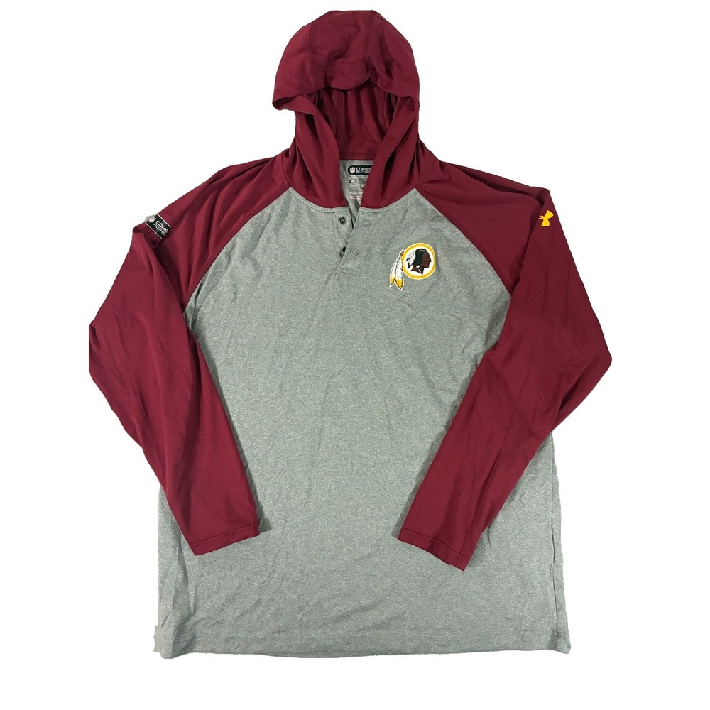 Under Armour NFL Combine Washington Redskins 1/4 Snap Pullover Hoodie. Men's Lg.